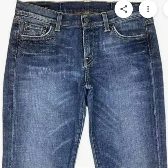 Citizens Of Humanity Boho Number 111 Stretch Low Waist Bootcut Jeans Size 27 - Picture 4 of 9